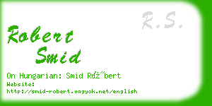 robert smid business card